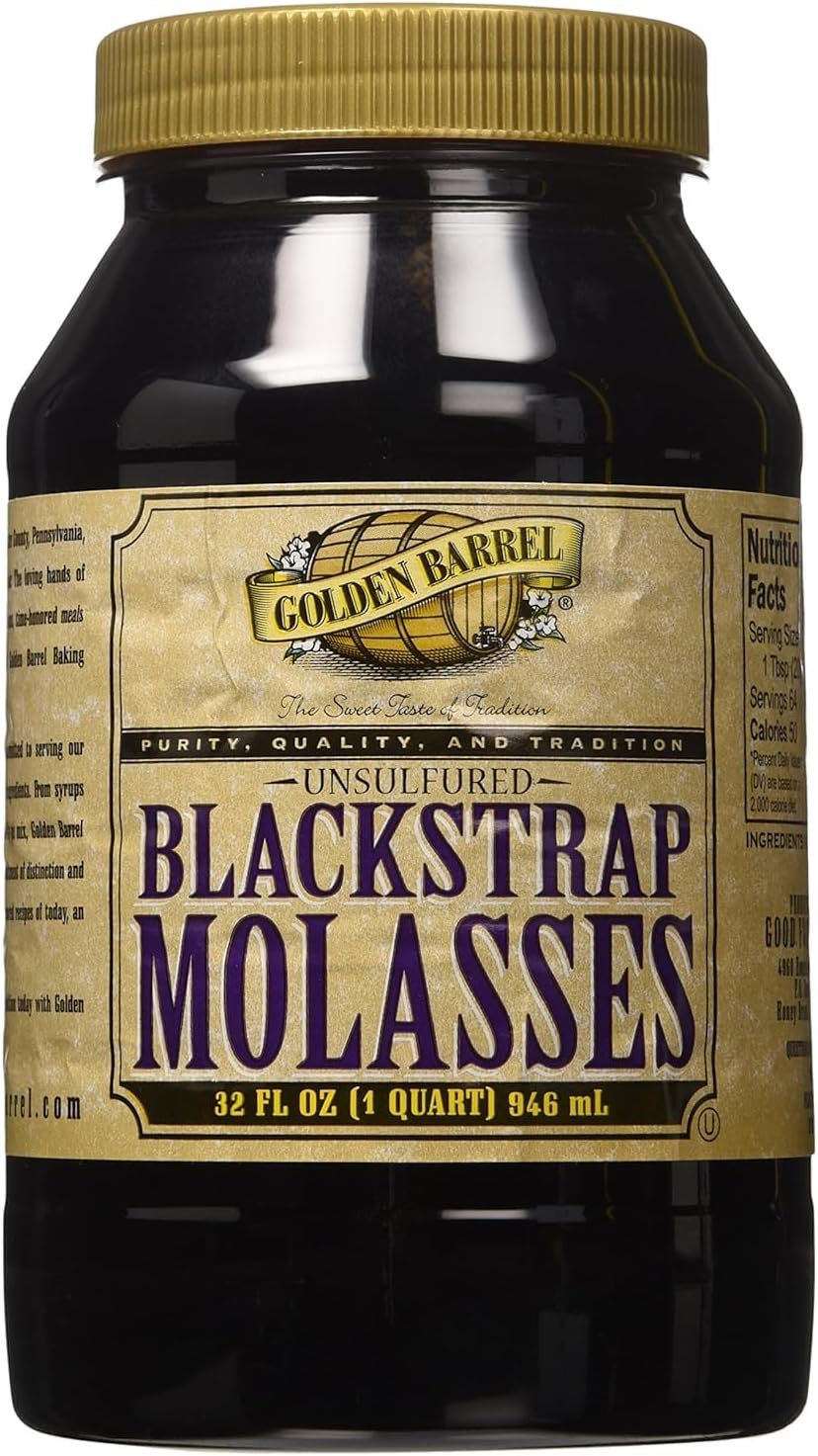 Unsulfured Black Strap Molasses, 32oz.