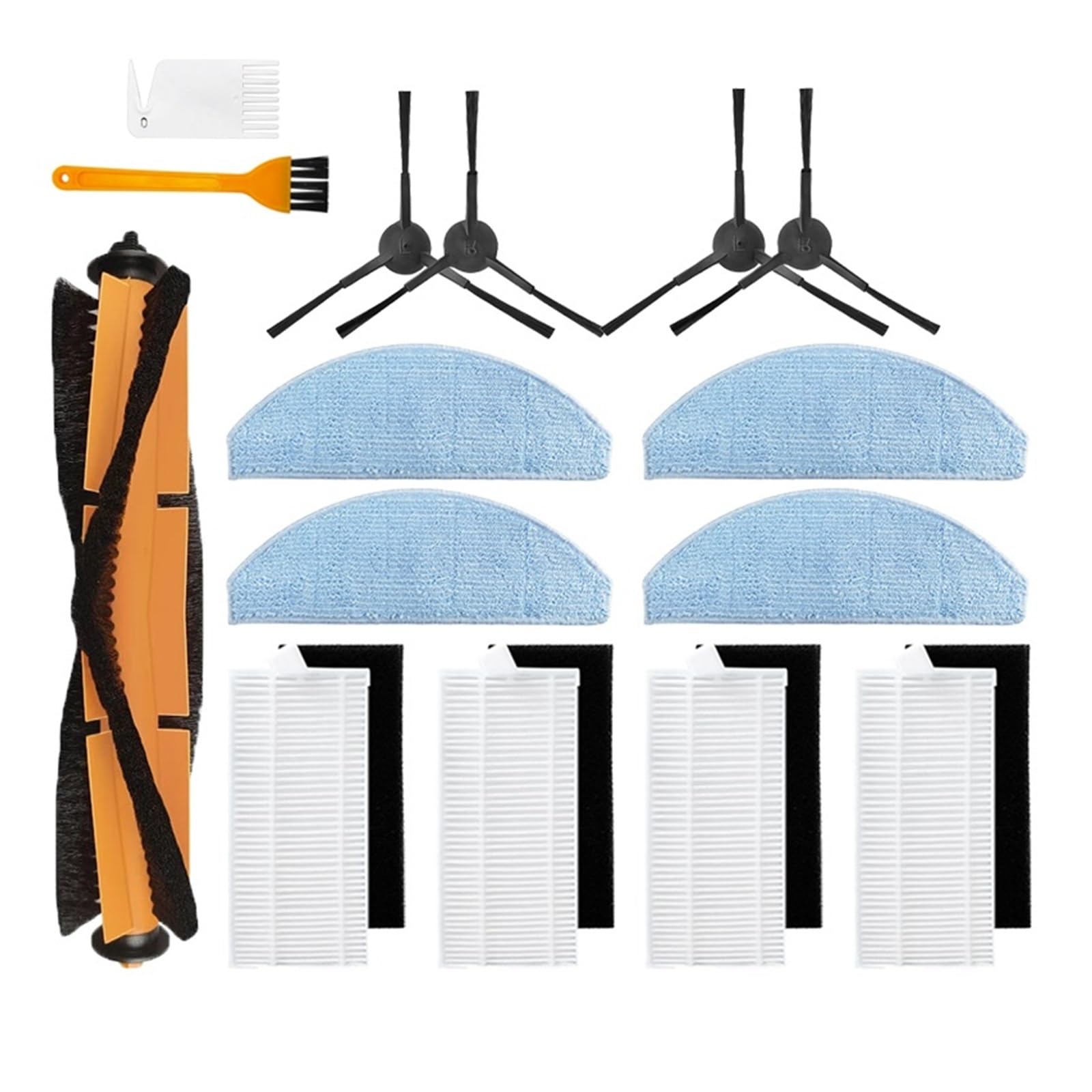Kicici Compatible With Xiaomi Lydsto G2 Robot Vacuum Cleaner Spare Parts Hepa Filter Dust Bags Mop Cloth Rags Main Brush Side Brush Accessories(Set5)