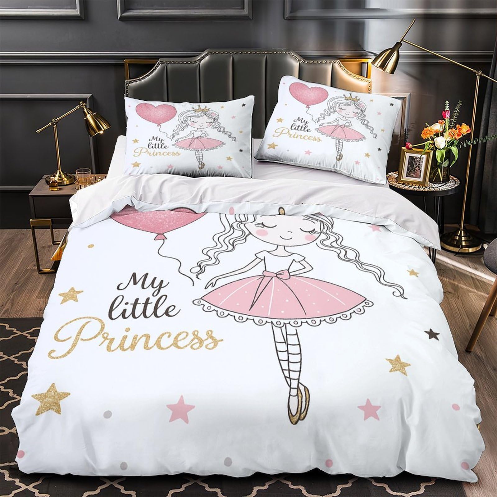 Housse de couette fille princesse pour transformer la chambre d'enfant