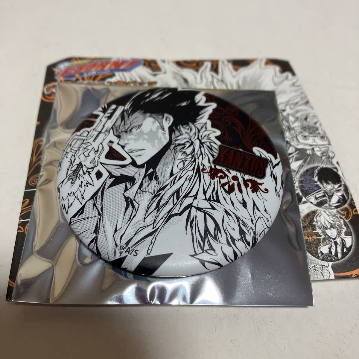 Katekyo Hitman Reborn! De Collection Can Badge Vol. 1 Xanxus Zanzas Reborn Jump Shop