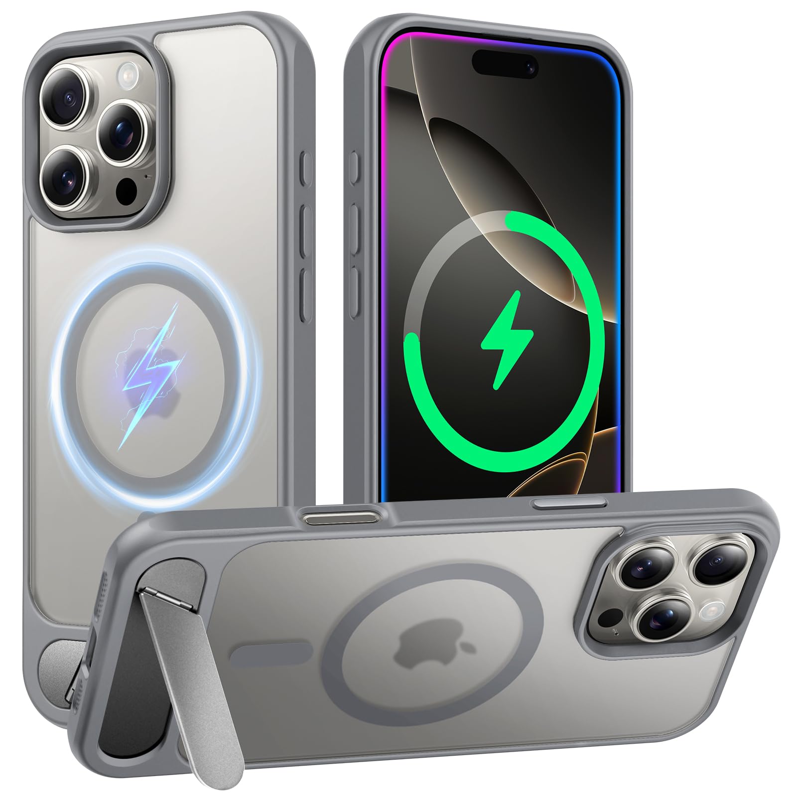Coque iPhone 16 Pro Max avec béquille réglable pour visionner vos vidéos les mains libres - 7