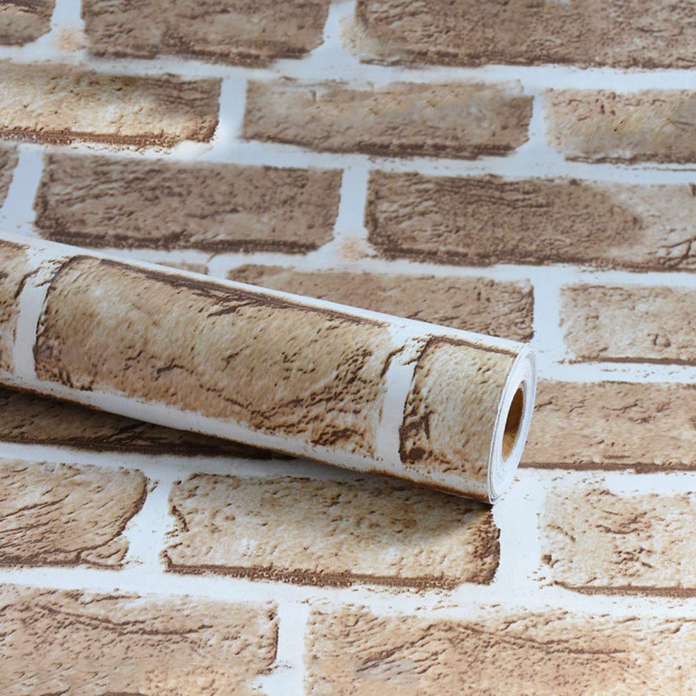 Buy Livelynine Brick Wallpaper Peel and Stick Faux Brick Contact Paper