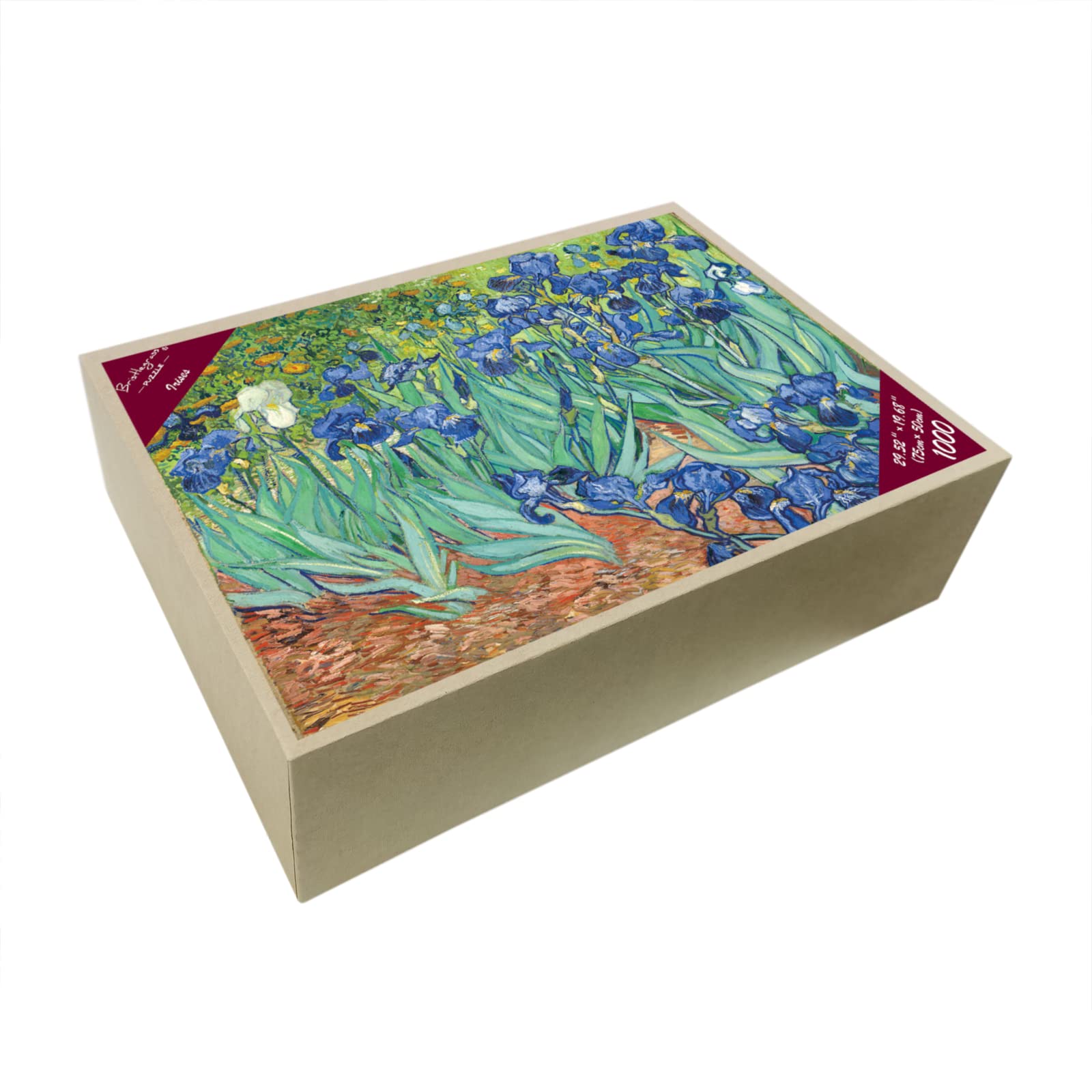 Bristlegrass 1000-Teile Puzzle – Van Gogh Selbstporträt Mit Hut, Hochwertiger Karton, Mit Poster