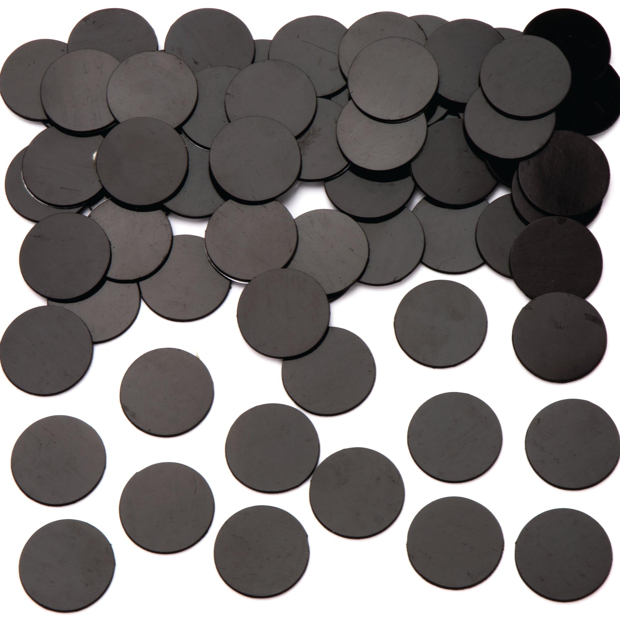 Baker Ross AR835 duże samoprzylepne magnesy (100 szt.) czarne magnesy rzemieślnicze do dekoracji