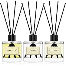 Reed Diffuser Set of 3, 50 ml Lily Jasmine/Eucalyptus Mint/Ocean