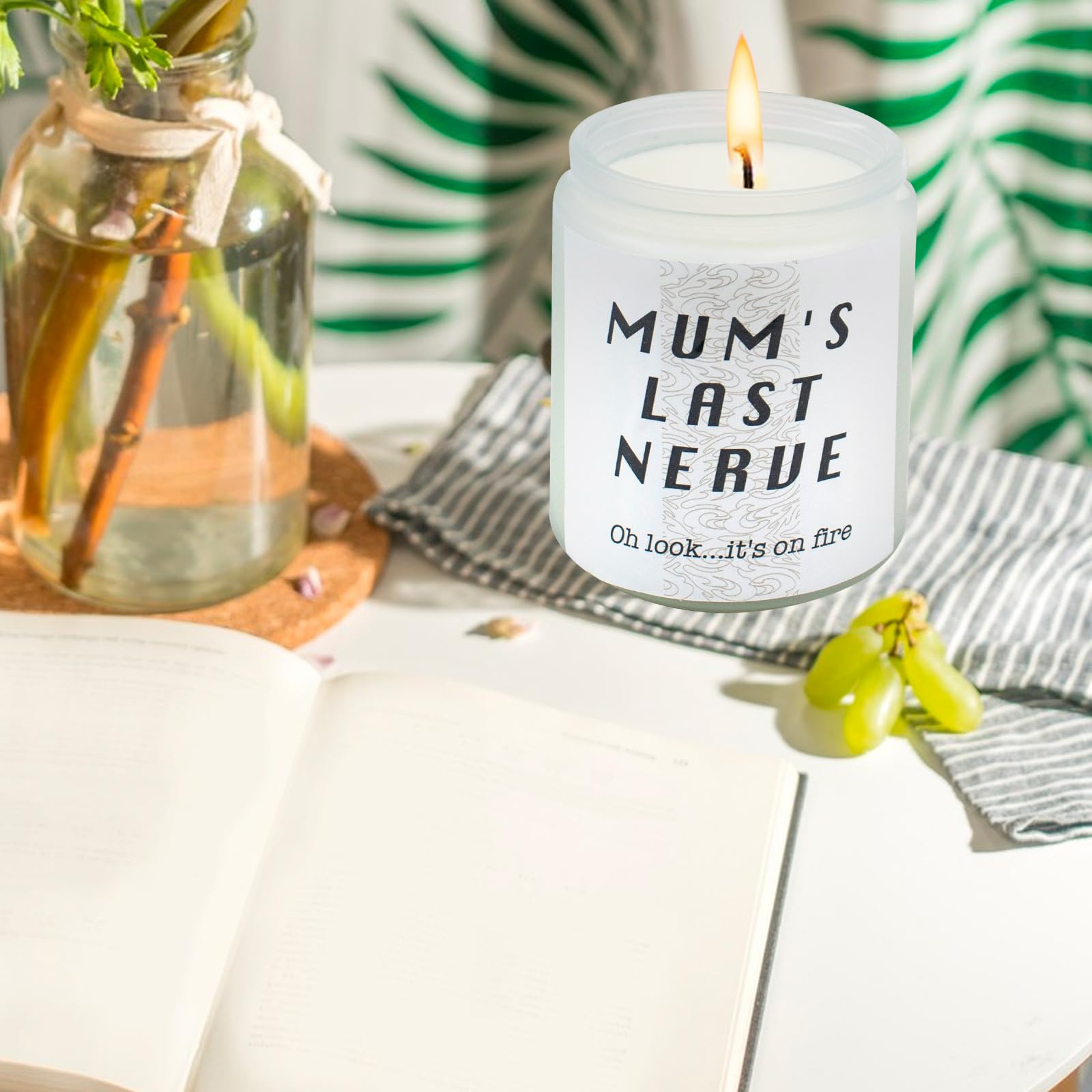 Regalo per mamma e donna, regalo per la festa della mamma, per mamma, figlio, marito, candele profumate uniche Gardenia, regalo per mamma, moglie