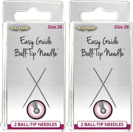 The Easy Guide Ball-Tip Needles Size 26 and Size 28 Bundle, 4 Packages, 8 Needles