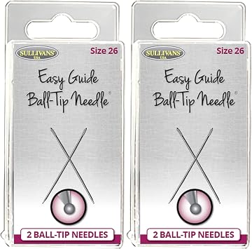 The Easy Guide Ball-Tip Needles Size 26 and Size 28 Bundle, 4 Packages, 8 Needles