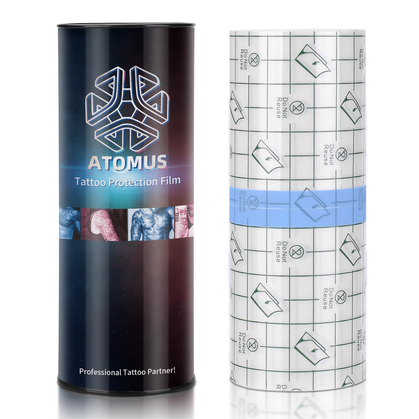 Amazon.co.jp: タトゥーアフターケア包帯ロール、ATOMUSタトゥー防水