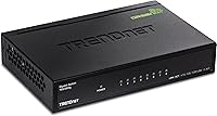 Vista 1 de Carcasa de plástico interruptor Trendnet GREENnet de Unmanaged Gigabit escritorio, Negro, 1