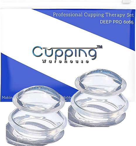 Cupping Warehouse Advanced Supreme 6 DEEP PRO 6065 - Juego de terapia de ventosas profesional - Juego de ventosas miofasciales corporales - Juego de