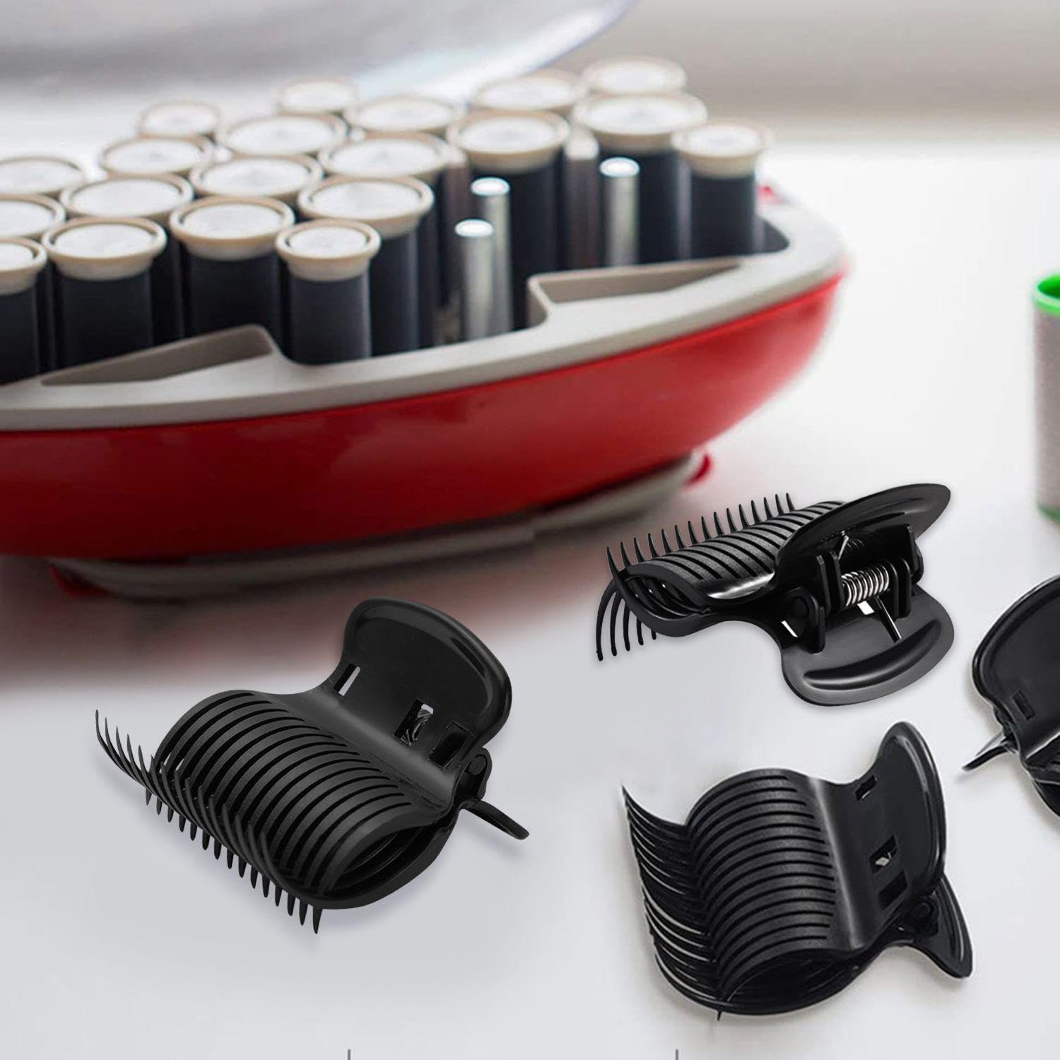 14 Perm Hair Care Clips, Plastic Hair Curlers, High Temperature Resistant Heat Insulation Clips, Fashionable Styling Clips, Hair Salon Tools. - Image 4