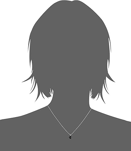 Miniatura 2 de Tienda Collection 925 Sterling Silver 8mm Cushion Cut Birthstone Solitaire Pendant Necklace for Women with Box Chain