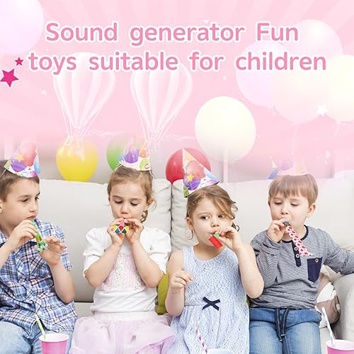 Miniatura 4 de 50 piezas divertidas de bocinas de soplado para fiesta de cumpleaños, silbatos de Año Nuevo, recuerdos de fiesta