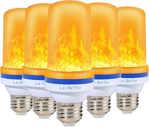 Bombillas LED más pequeñas, 4 modos de luz parpadeantes de Halloween para decoración al aire libre con sensor de gravedad, bombilla de efecto de