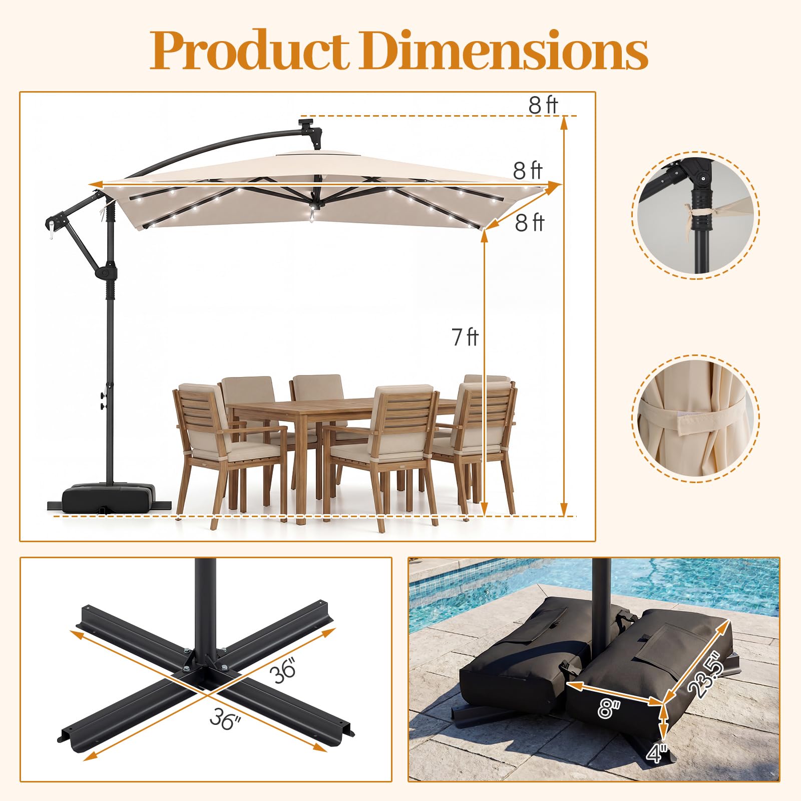 11 ft blue patio umbrella Perth 11-Foot Blue Tilt Patio Umbrella with Carrying Bag