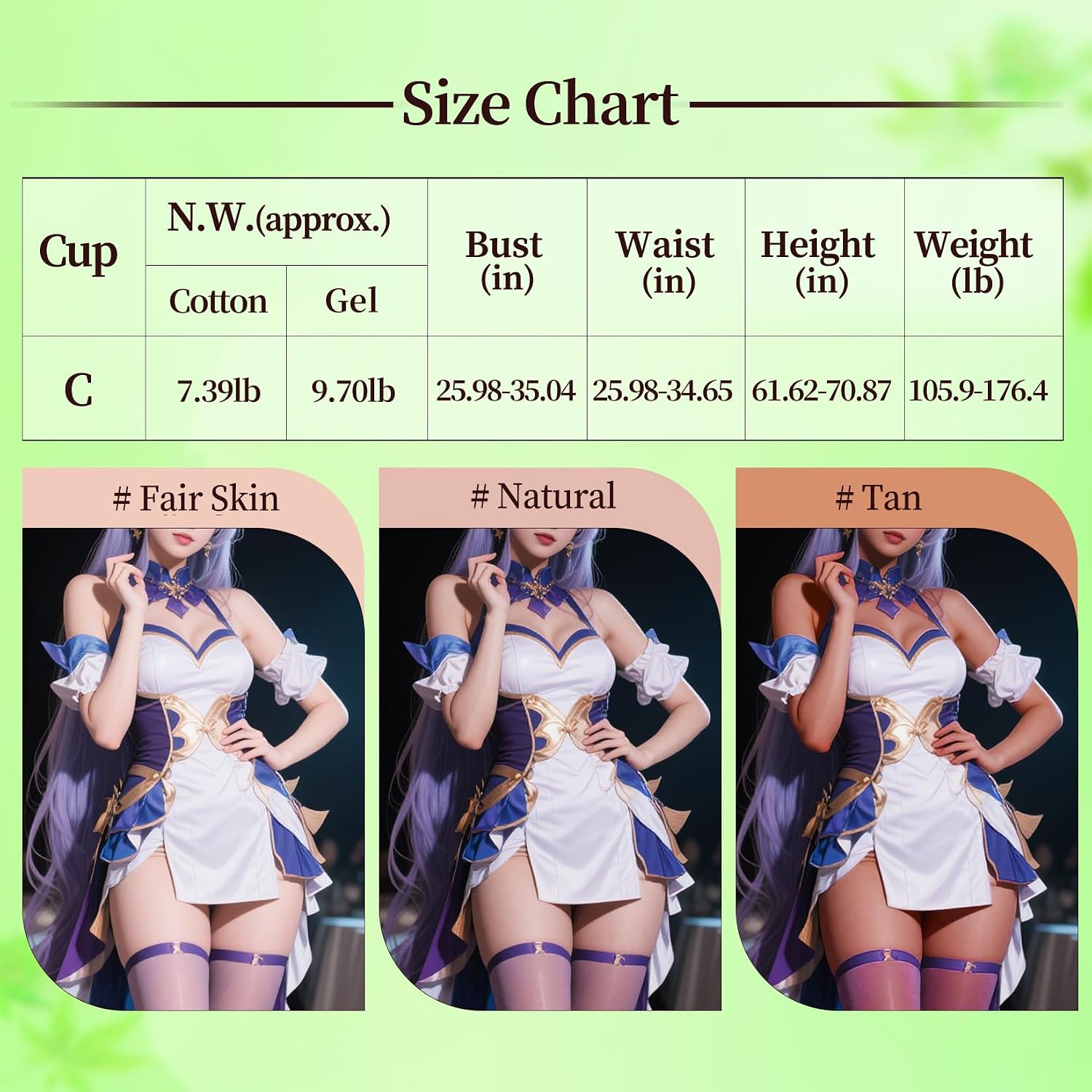 Crossdresser Realistic Silicone Body Suit Knee Length High Neck Realistic Silicone Breastplate Cotton Breasts Drag