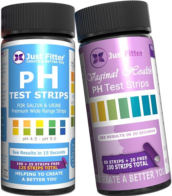 Body and Vaginal pH Test Strips Bundle for Testing Alkaline