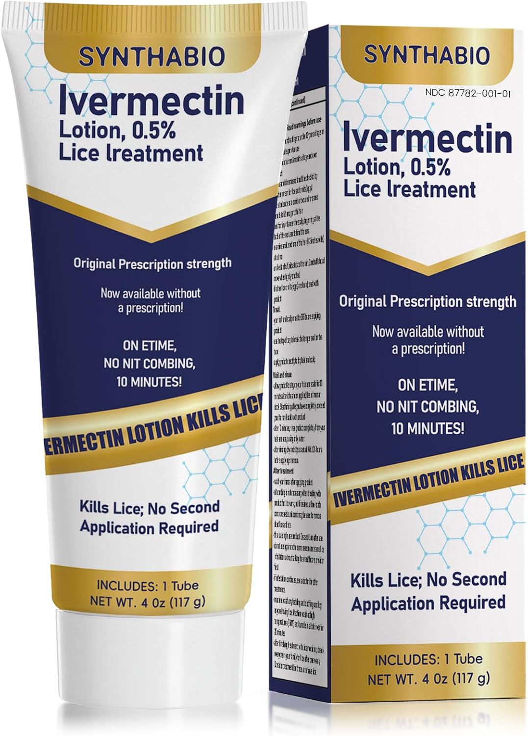Ivermectin Lotion 0.5% Lice Treatment Lotion, 10-Minute Use, Adults & Kids | At-Home Scalp Application，Single-Application Routine Easy Scalp Application No Nit Combing Required For Ages 6 Months+