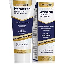 Ivermectin Lotion 0.5% Lice Treatment Lotion, 10-Minute Use, Adults & Kids