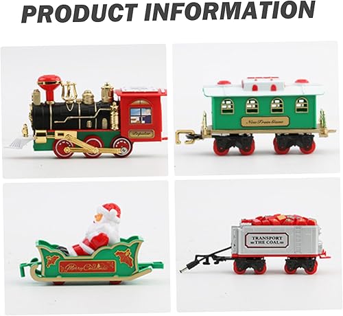 Miniatura 2 de Juego de tren de Navidad con tren y pista, árbol de Navidad eléctrico con sonidos y luz, juguetes interactivos eduaccionales para niños, regalos