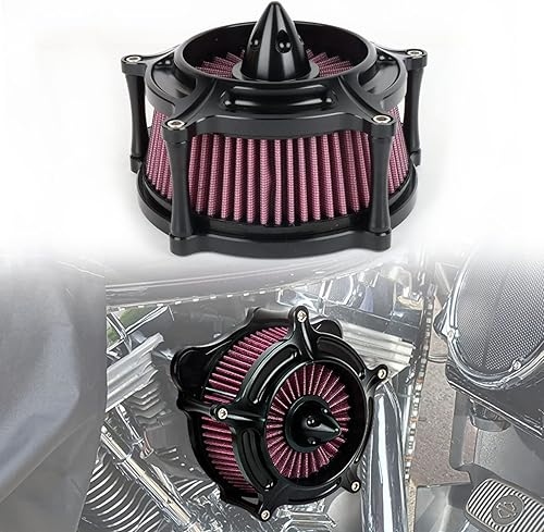 PSLER Filtro de aire de turbina de motocicleta Filtro de admisión para Touring FLHR Road King FLHX Street Glide FLTR 2008-2016, para FLS Softail disponible en Yaxa Peru