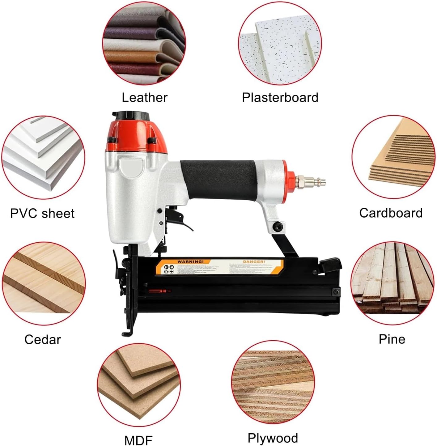 Pneumatic Stapler ，Powered Upholstery Stapler F50 Air Nail Gun Furniture Pneumatic Gun Wood Frame Stapler Pneumatic Tool Power Tools
