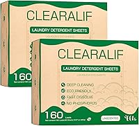 Vista 24 de CLEARALIF Hojas de detergente para ropa, lavanda, hasta 480 cargas, ideal para viajes, apartamentos, dormitorios, tiras de detergente para ropa
