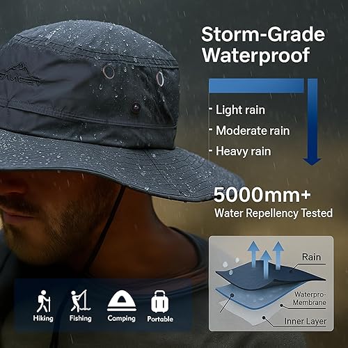 Miniatura 2 de TOP-EX XL XXL - Sombreros de sol de gran tamaño para hombre, balde de pesca, Boonie playa, protección UV, ala ancha