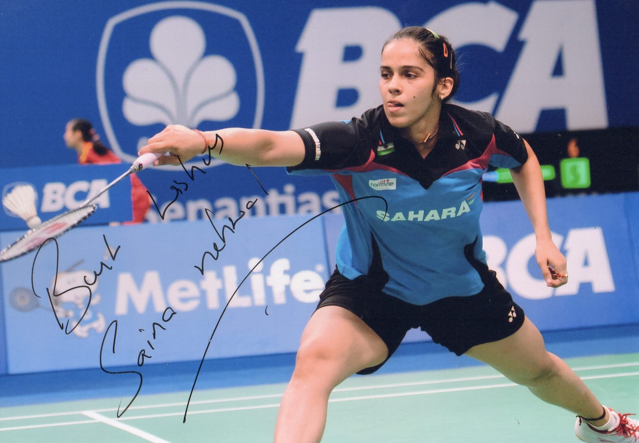 5x7 Inches Original Autographed Photo of Indian Badminton Player Saina Nehwal-image-17
