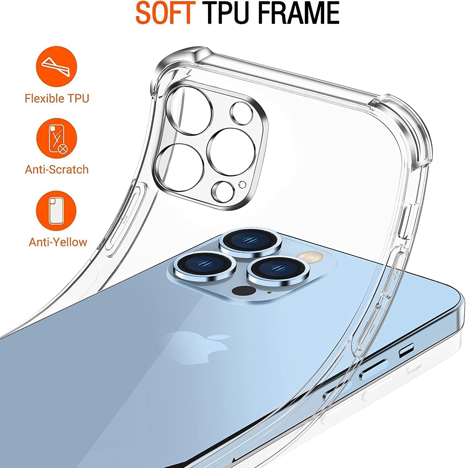 Handykette Für Google Pixel 7a – Transparente Silikon-Hülle Mit Verstellbarem Band (Navy Blau) – Diebstahl- & Fallschutz