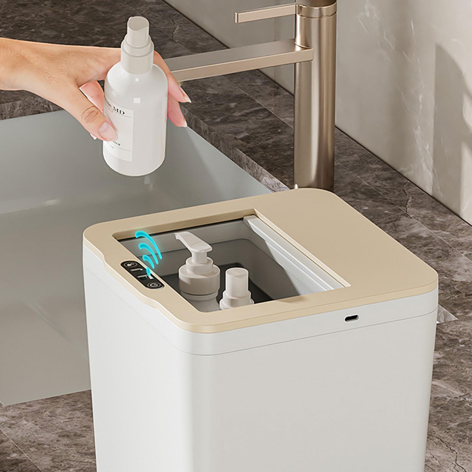 Scatola di immagazzinaggio da tavolino aperta automatica di rilevamento intelligente per gli accessori dell'ufficio dei cosmetici