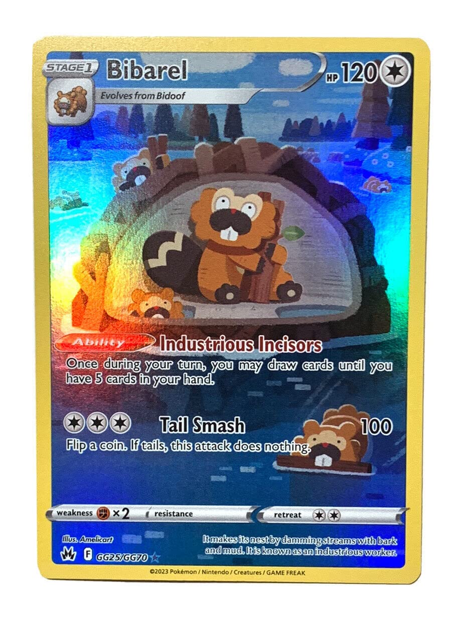 Pokemon - Bibarel GG25/GG70 - Crown Zenith - Galarian Gallery - Holo Rare Card : Amazon.ca: Toys & Games Pokemon - Bibarel GG25/GG70 - Crown Zenith - Galarian Gallery - Holo Rare Card : Amazon.ca: Toys & Games