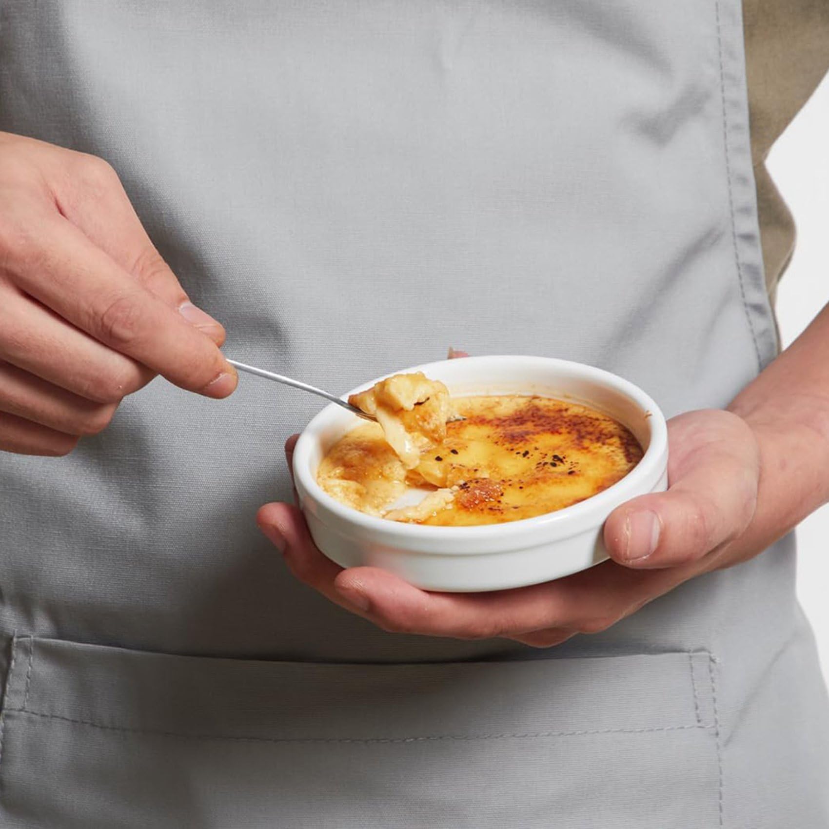 Ramequins 4 Oz, Ramequins à Crème Brûlée Allant au Four, Plats à Soufflé Peu Profonds en Céramique pour la Cuisson de la Crème Anglaise, Moules à Quiche, Lot de 12