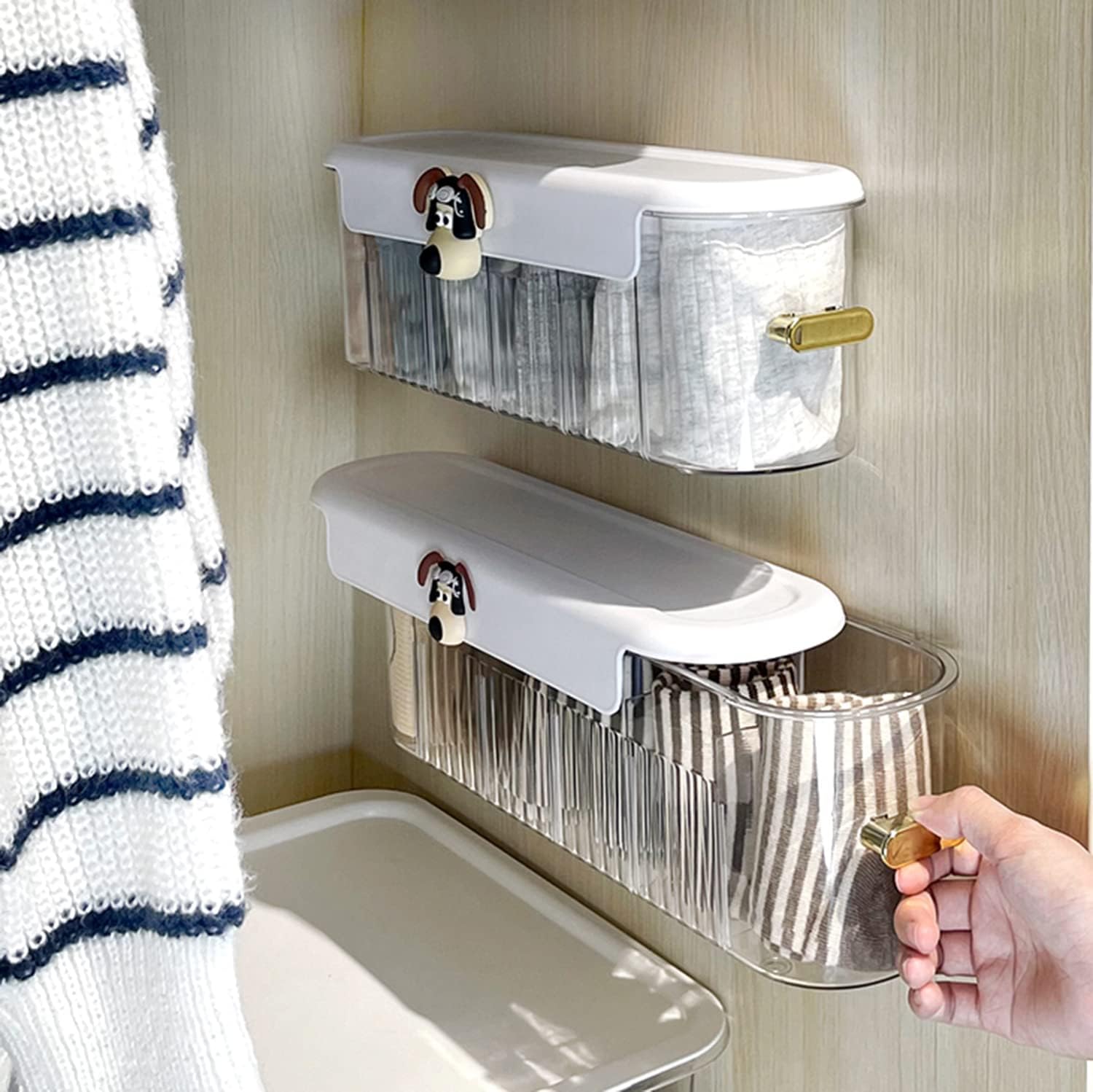 Socks Underwear Wall Mount Drawer Organizer, Sock Underwear