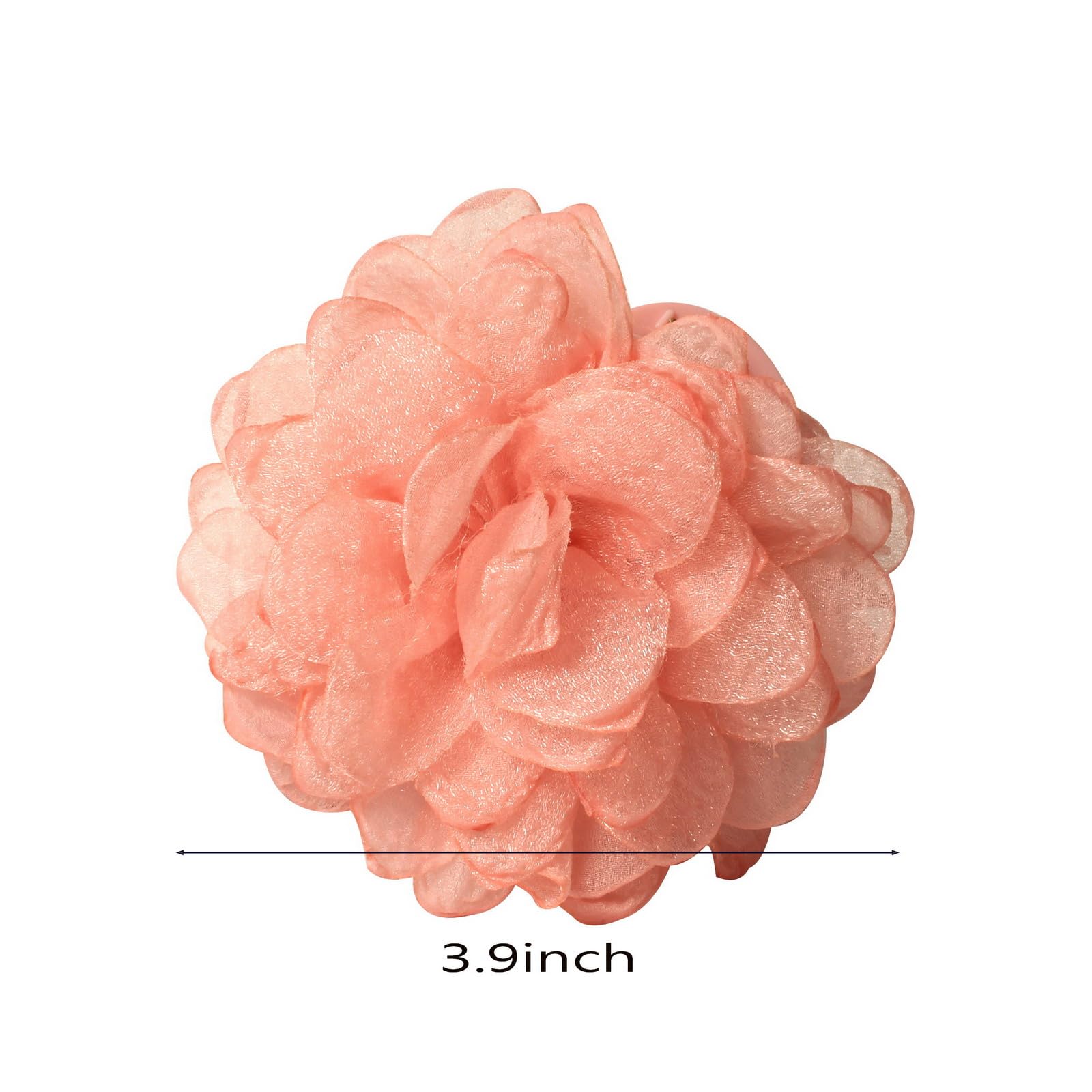 Amazon.com : Fabric Flower Hair Claw Clips for Women Girl  display picture 3