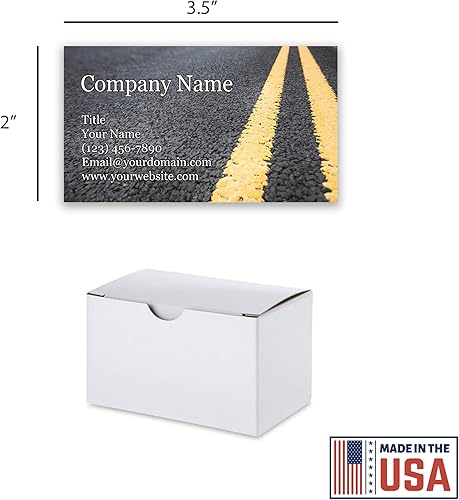 Vista 15 de Tarjetas de visita personalizadas, 3.5 x 2 pulgadas, paquete de 100 tarjetas gruesas y resistentes de 14 puntos, cuidado del césped, remoción