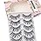False Eyelashes Glamour Fake Lashes Reusable Handmade (5 Pairs)