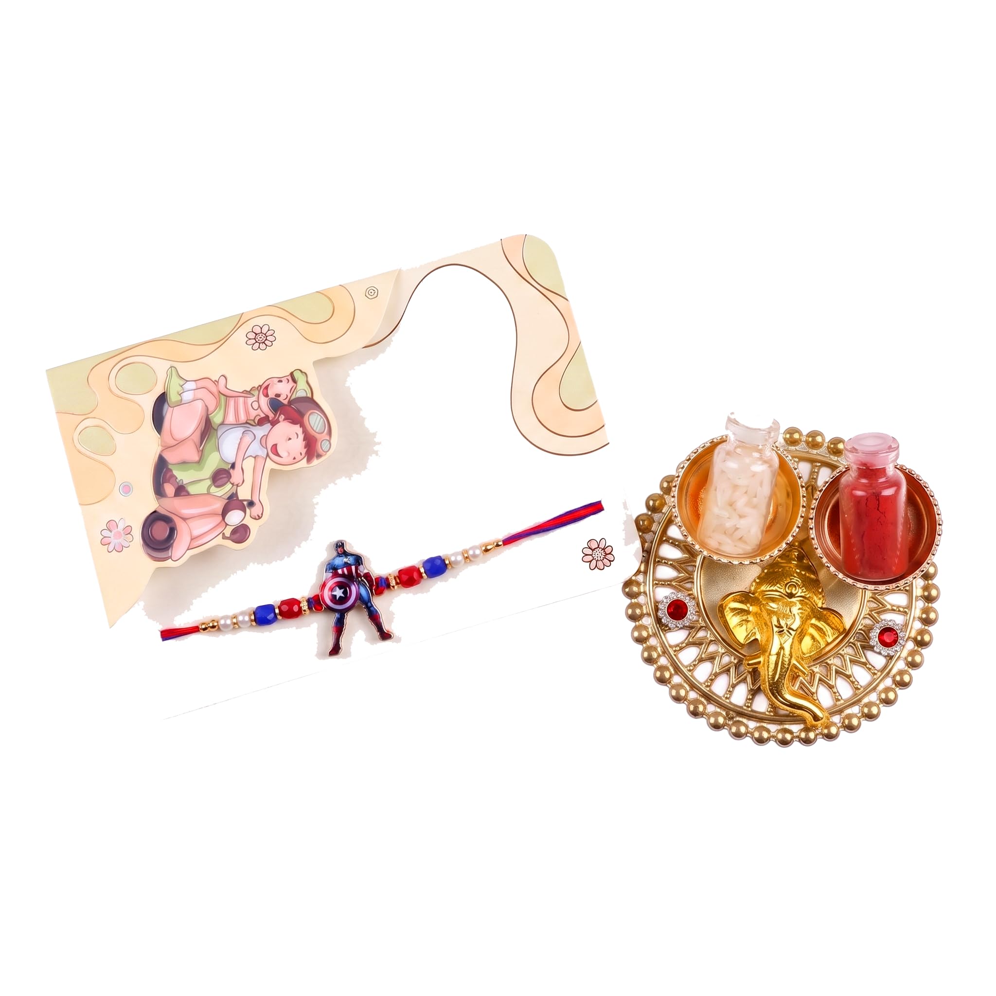 Cartoon rakhi for Kids set of 1 with roli chawal- Rakhi For Bhai Brother rakshabandhan.-A1-image-32