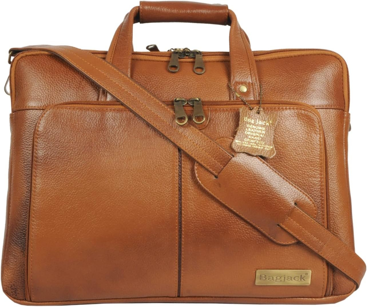 Sirius Genuine Leather Laptop Briefcase Men Handmade Messenger Adjustable Shoulder Business Office Travel Compatible MacBook Air/Pro Upto 17 Inch Bag