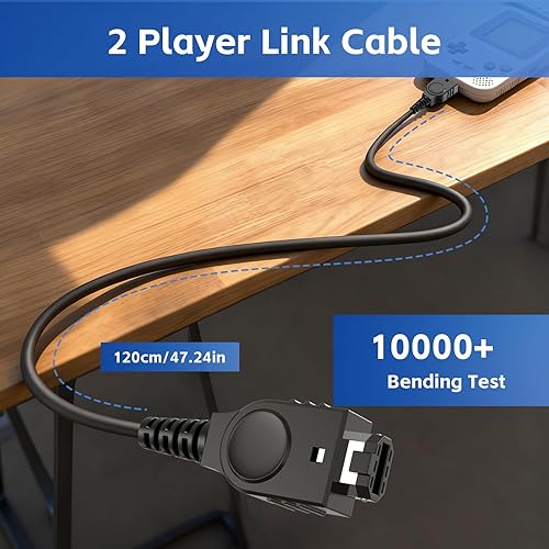 Miniatura 6 de Link Cable for GBA, 2 Player Link Cable Connect Cord Connection Line for Nintendo Gameboy Advance SPGameboy Advance, 3.9ft