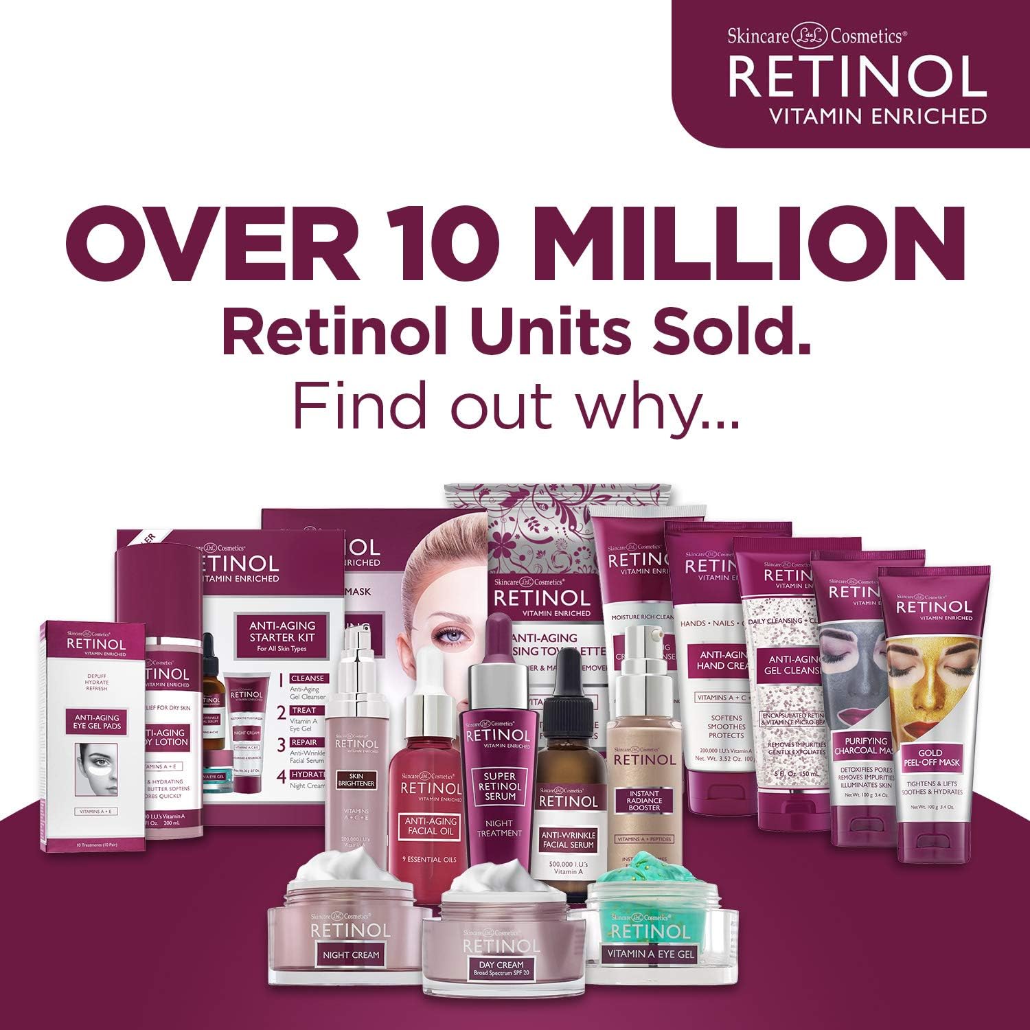LIVAURA Retinol Anti-Aging Cleansing Towelettes, All-in-One Cleanser - Image 3
