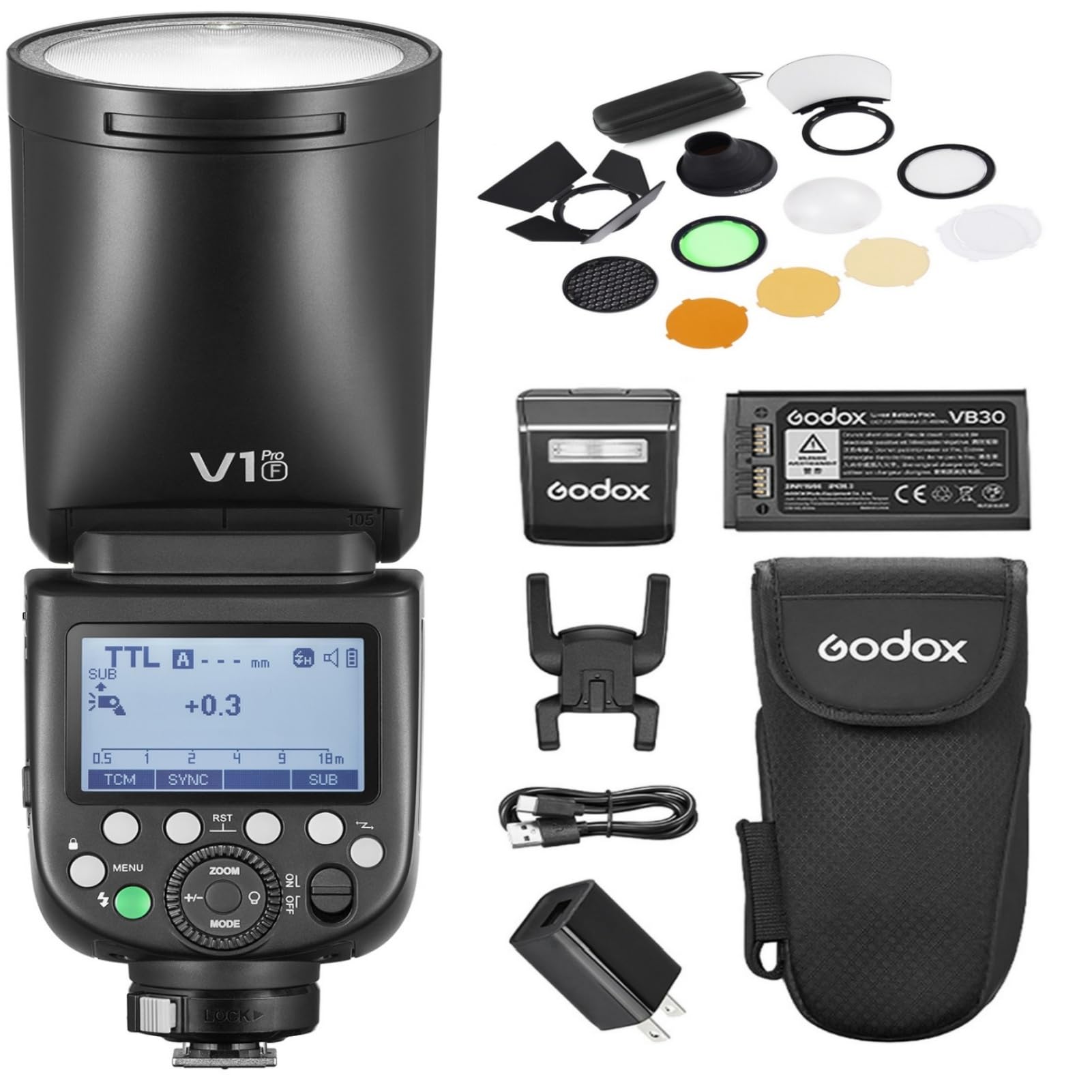 Amazon | 【GODOX正規代理店】GODOX V1Pro-F フラッシュ ストロボ 富士 