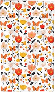 Microfiber Face Towel 27.5 × 16 Inch - Flower...