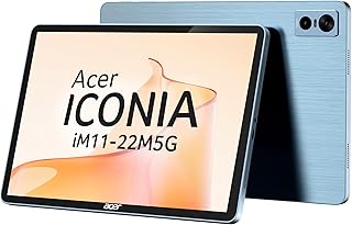 Acer Iconia iM11-22M5G with Stylus Pen + Keyboard| 11.45”90Hz IPS Display, MediaTek 8791T Processor, 8GB RAM + 128GB, 16MP Rear+8MP Front Cam,Wi-Fi + 5G Volte, Android 15,BT 5.2, Slim Metal Body,Blue