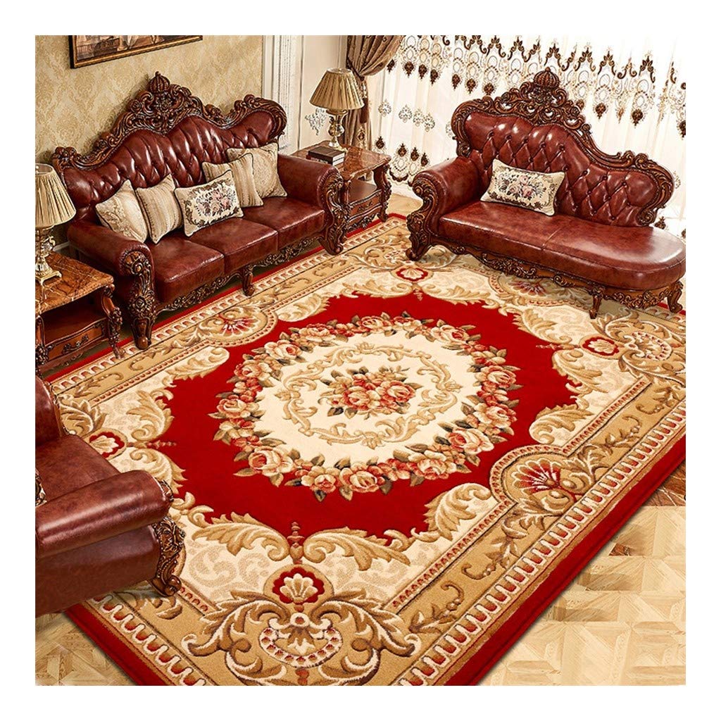 Tapis classique floral élégant et doux pour le salon de style traditionnel