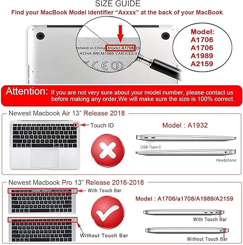 Miniatura 10 de iCasso Funda para MacBook Air de 13.6 pulgadas con chip M2 2023 2022 modelo A2681, carcasa rígida mate y funda para computadora portátil, protector