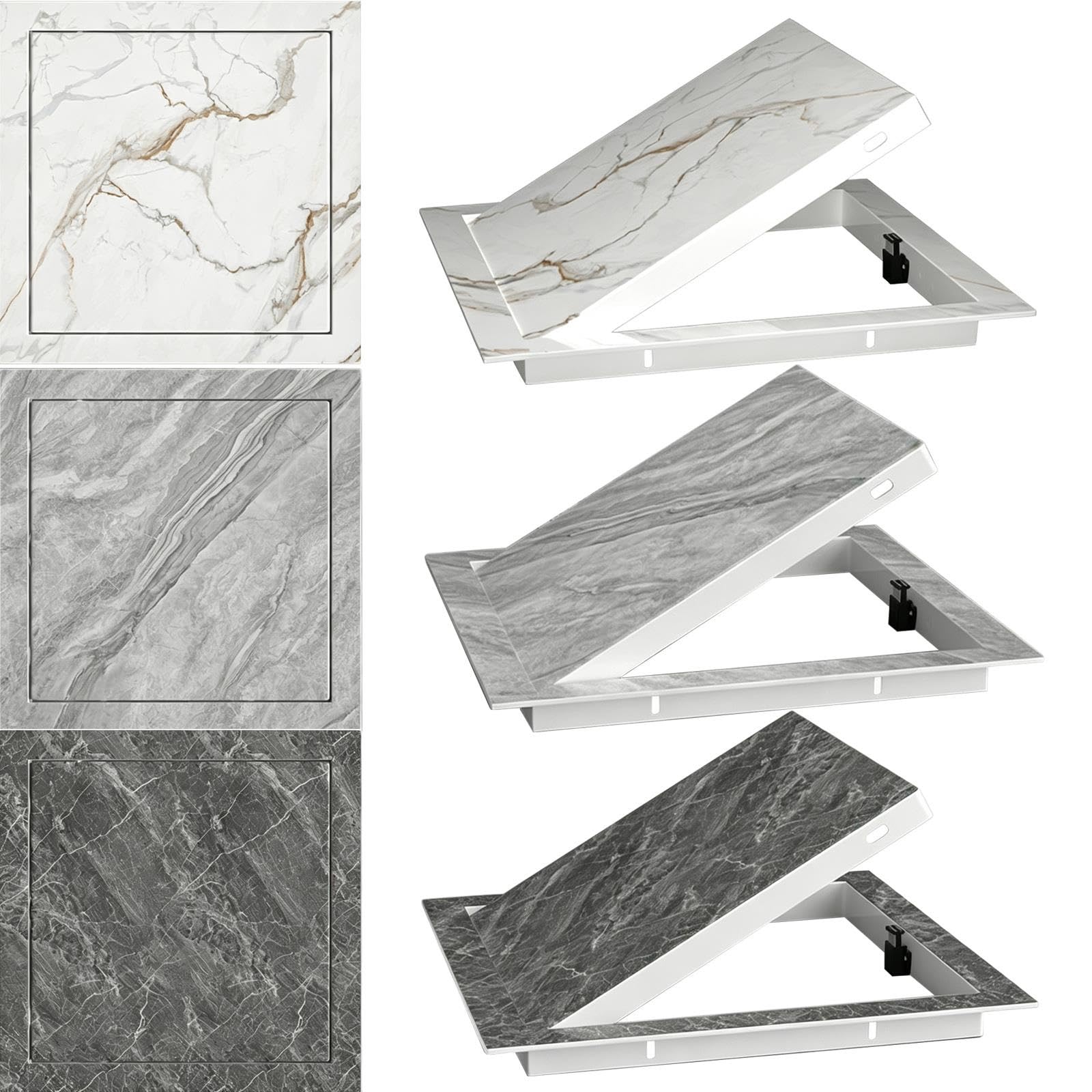 Coperchio Ispezione For Pareti E Soffitti, Chiusura Magnetica