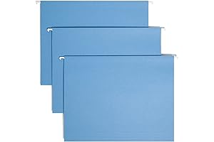 Smead Blue Hanging File Folders for Easy Organization
