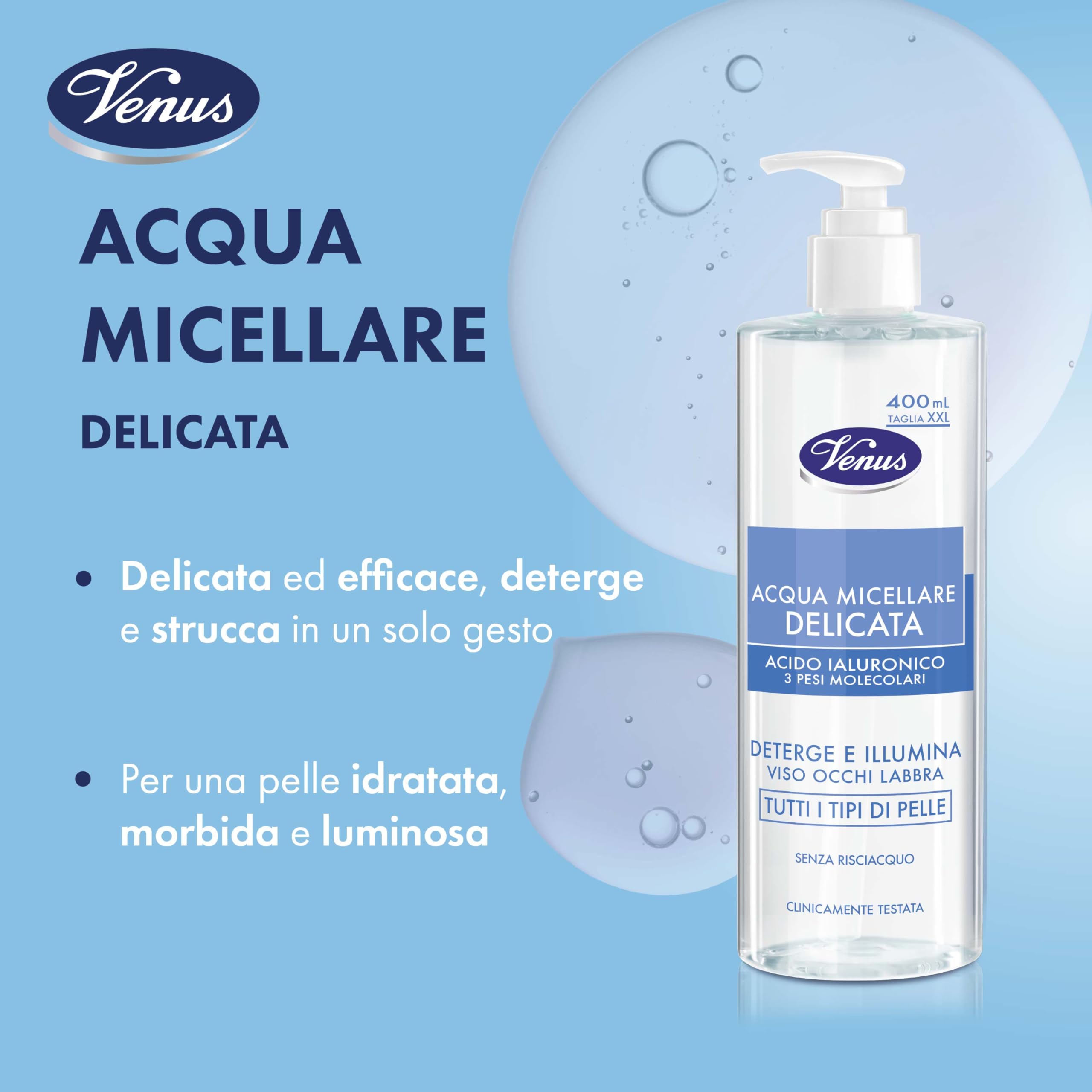 Venus, Acqua micellare ultra delicata